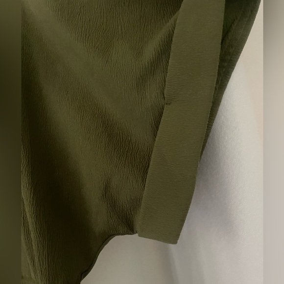 Plus size dress 18-20, Olive Midi Dress with Gold Accents - Picture 5 of 7